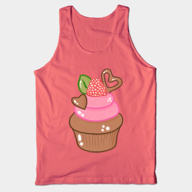 Kawaii Cupcake Tank Top by Lizzamour